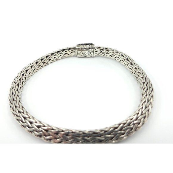 John Hardy Classic Chain Tiga Sapphire Chain Bracelet 6mm 7.25" - Picture 8 of 16